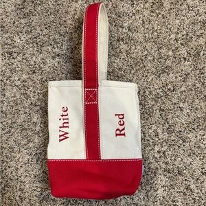 Lands' End Wine Bottle Tote  Bag